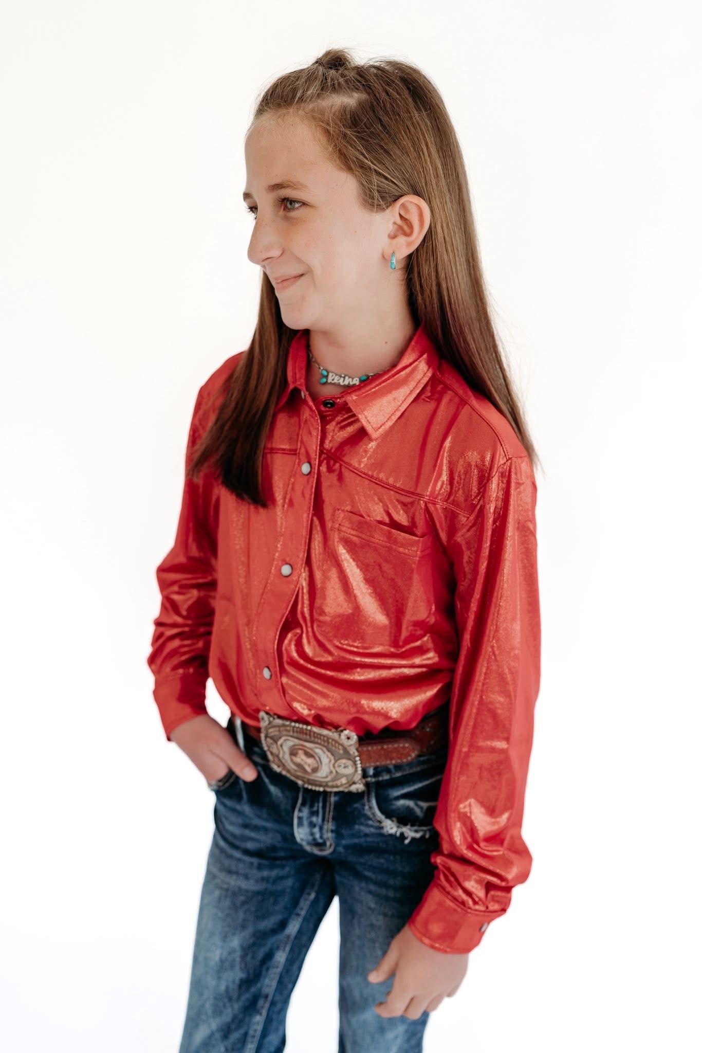 Youth Pearl Snap Rodeo Shirt
