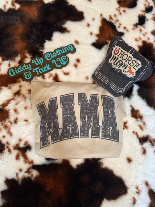 “MAMA” Western Brands Graphic Tee – Gildan T-Shirt