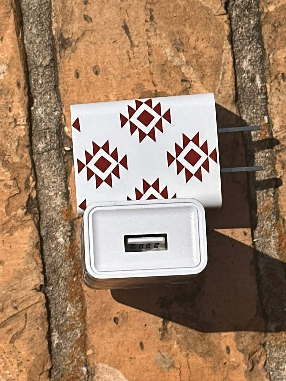 ✨ Western USB Wall Charger Block – Southwest Pattern
