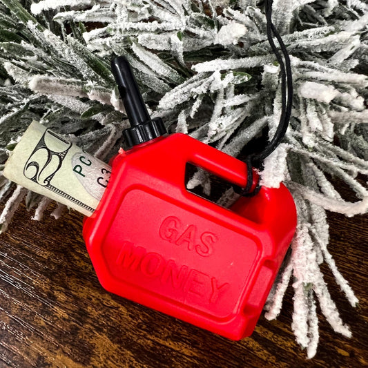 Red Gas Can Money Holder Ornament