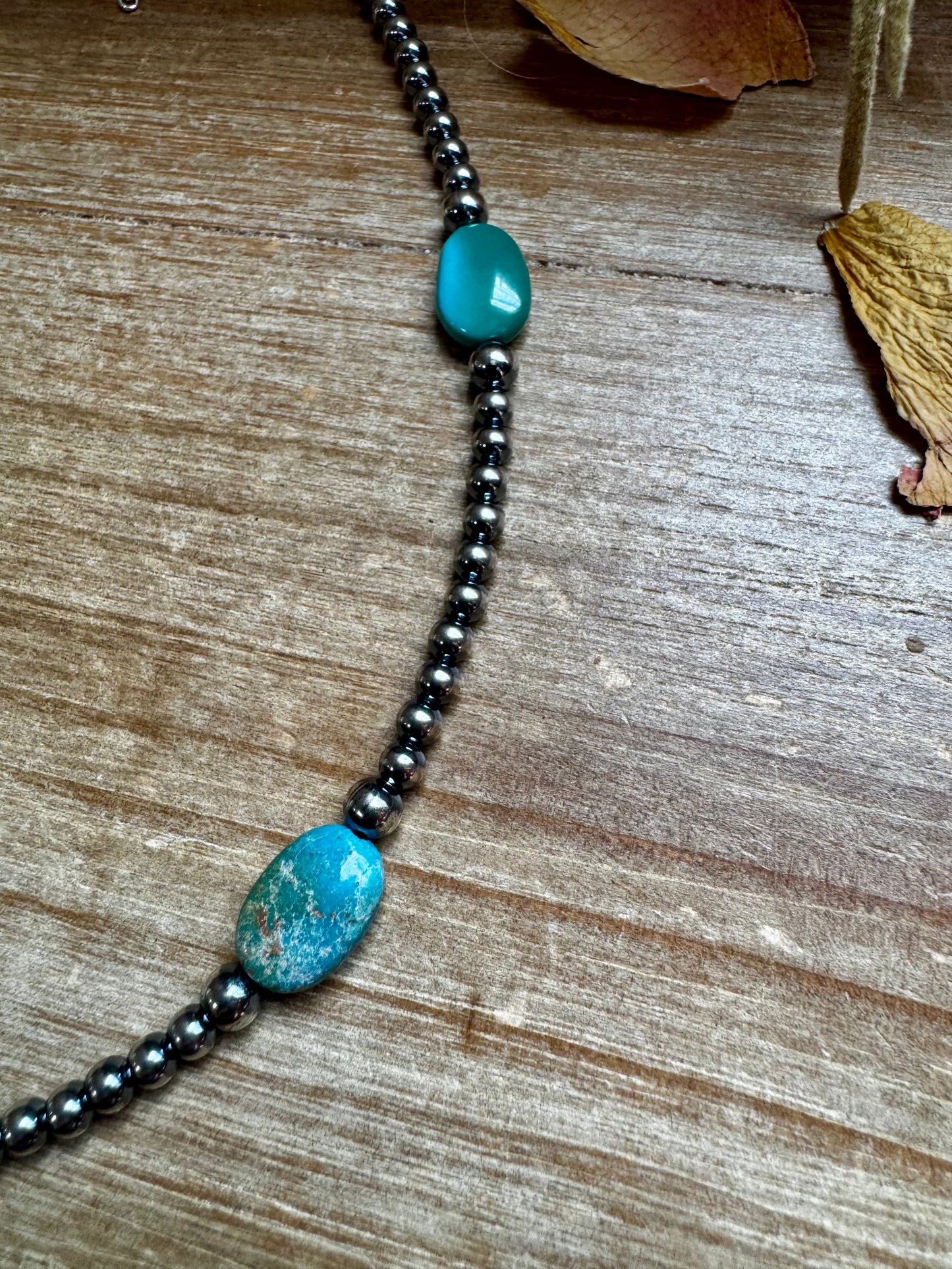 15-Inch Turquoise Necklace with 4mm & 5mm Beads