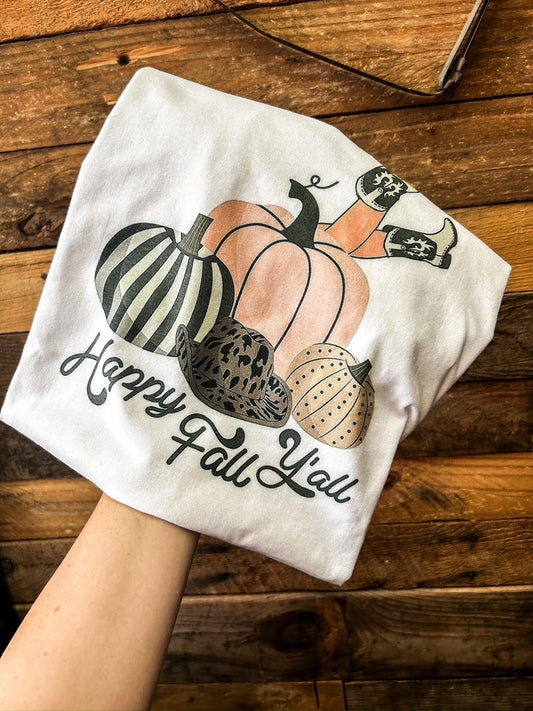 Gilman “Happy Fall Y’all” Sublimation Graphic T-Shirt