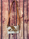 🤎 Cowhide Crossbody Purse – Western Hair-On Hide Bag