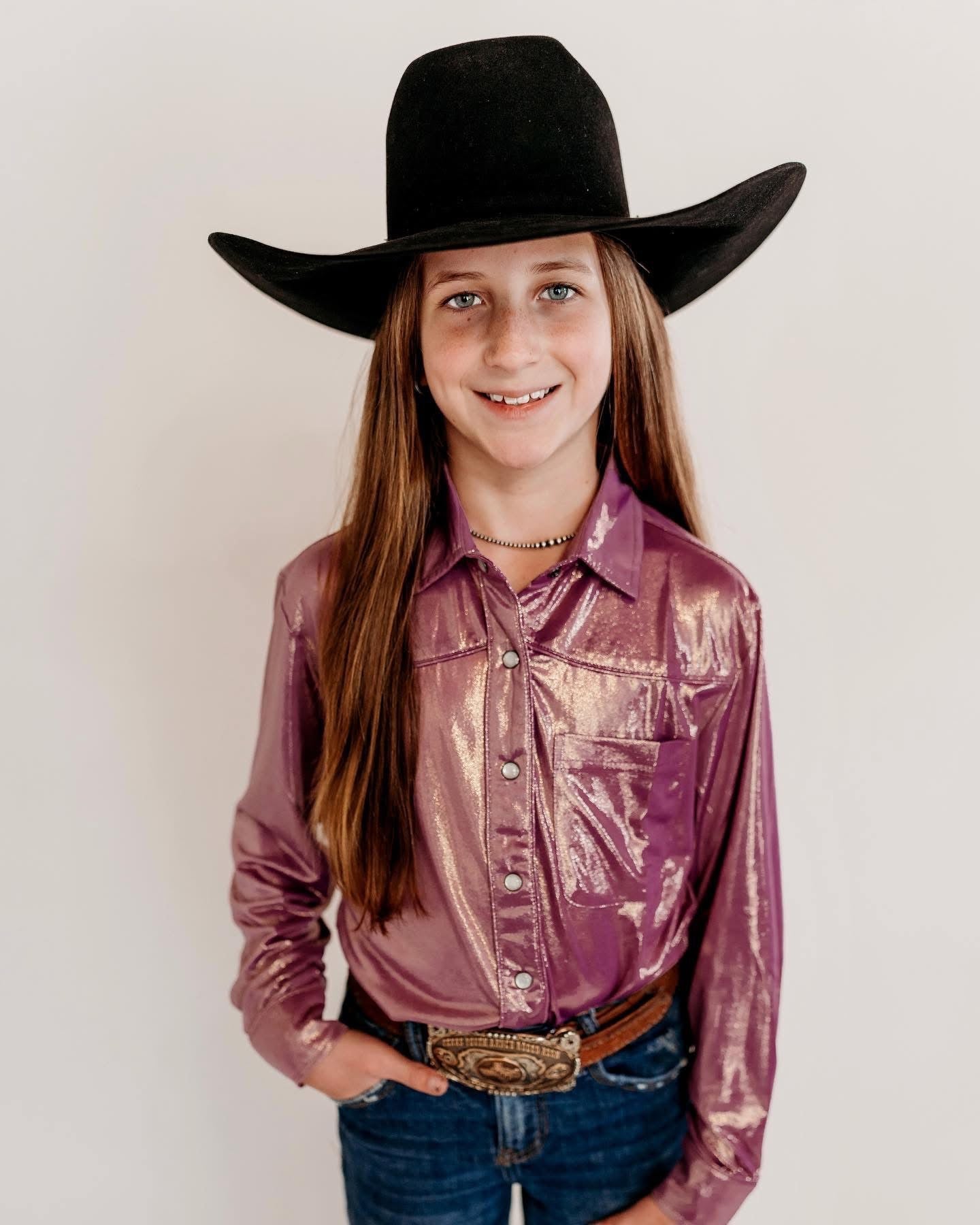 Youth Pearl Snap Rodeo Shirt