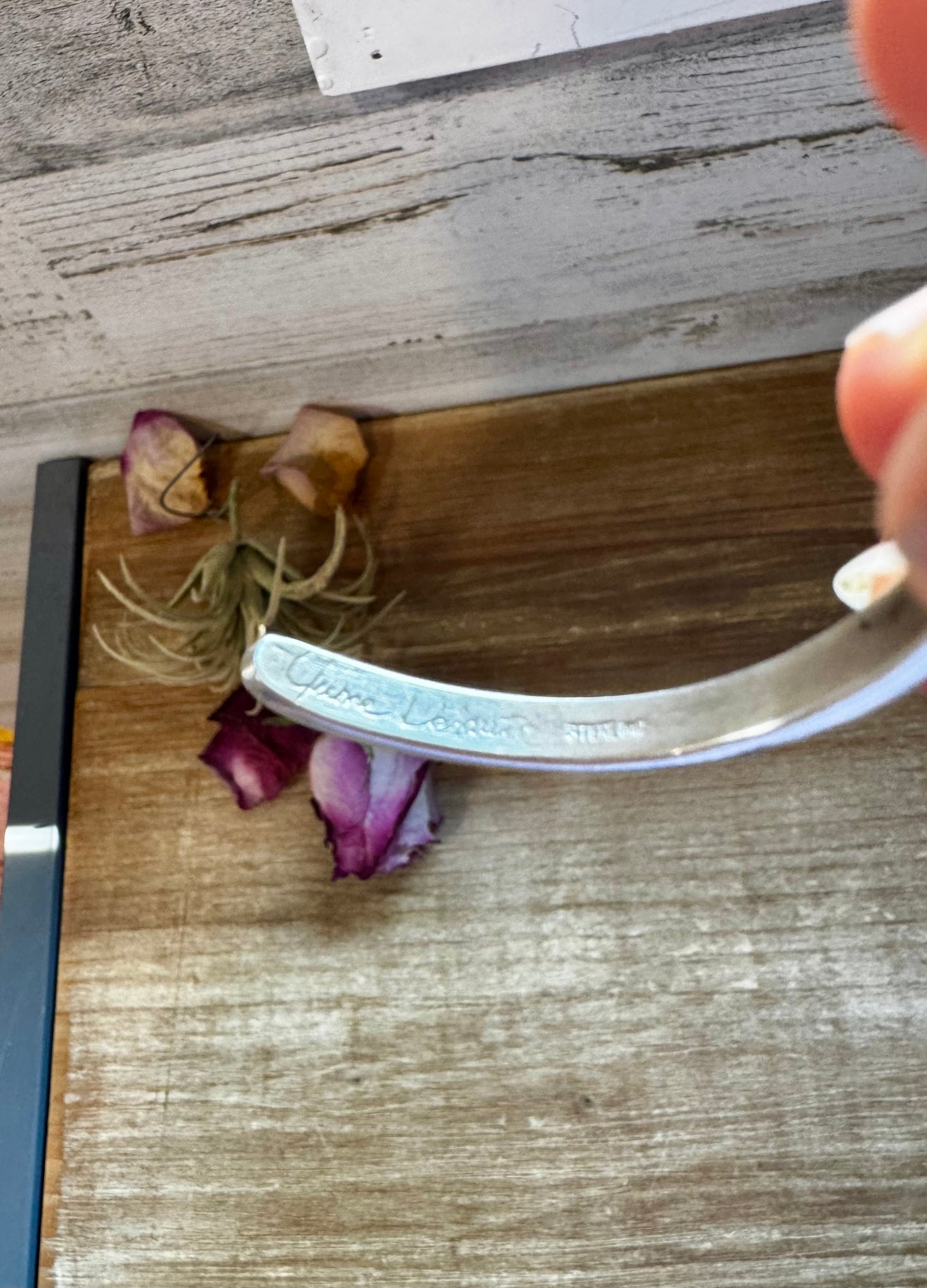 White Buffalo or Red Spiny Cuff Bracelet – Sterling Silver