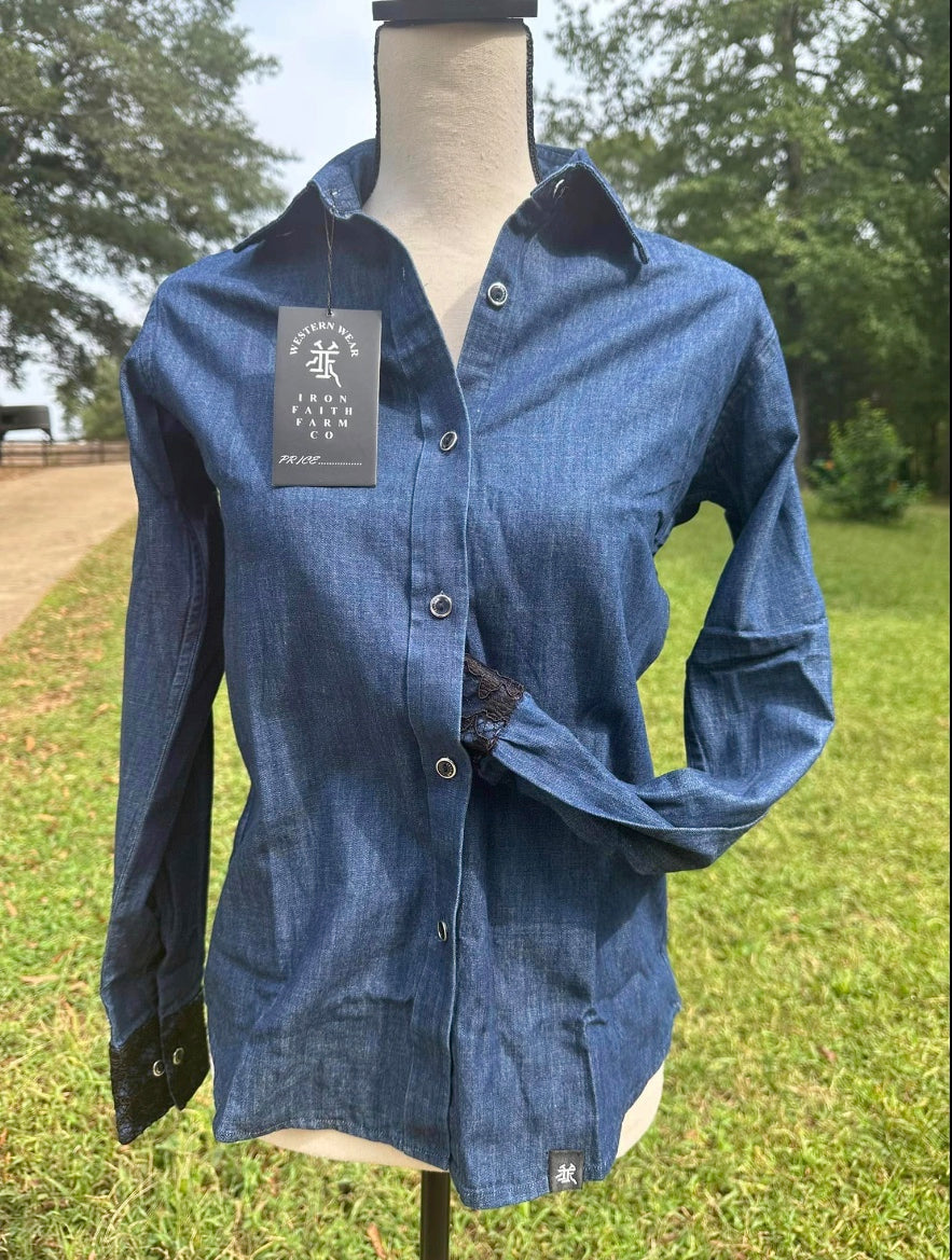 Denim & Lace "IF Branded" Rodeo Shirt