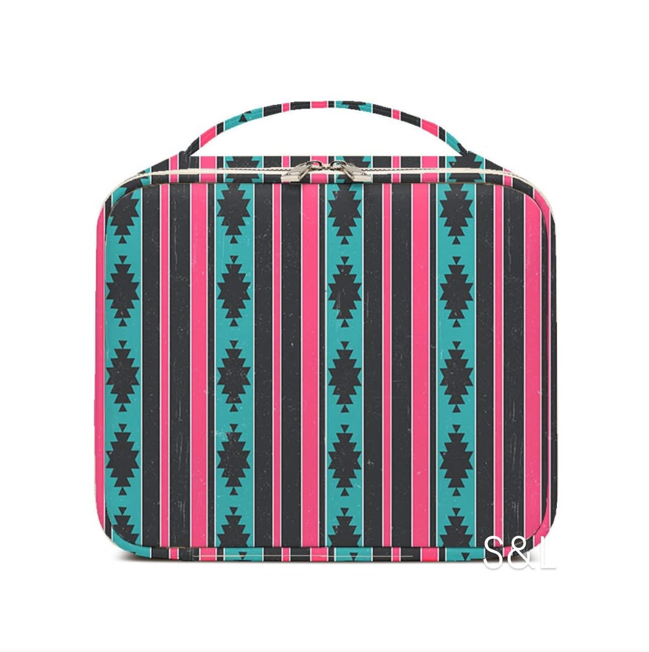 Western Print Makeup Travel Case