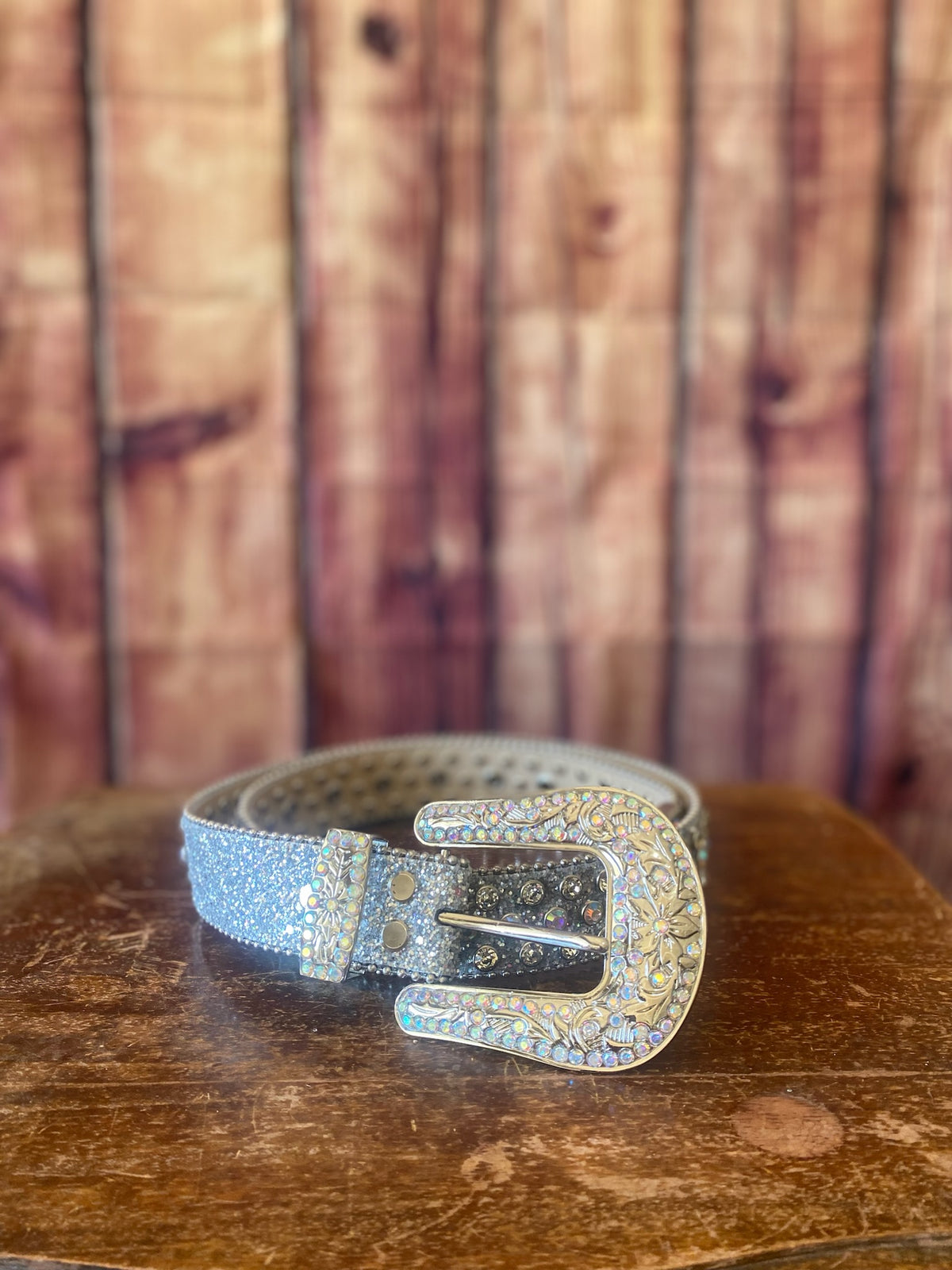 Rhinestone Western Statement Belt