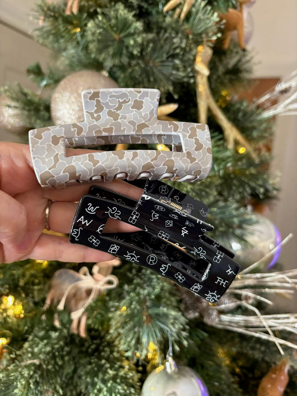 Acrylic Rectangular Hair Claws