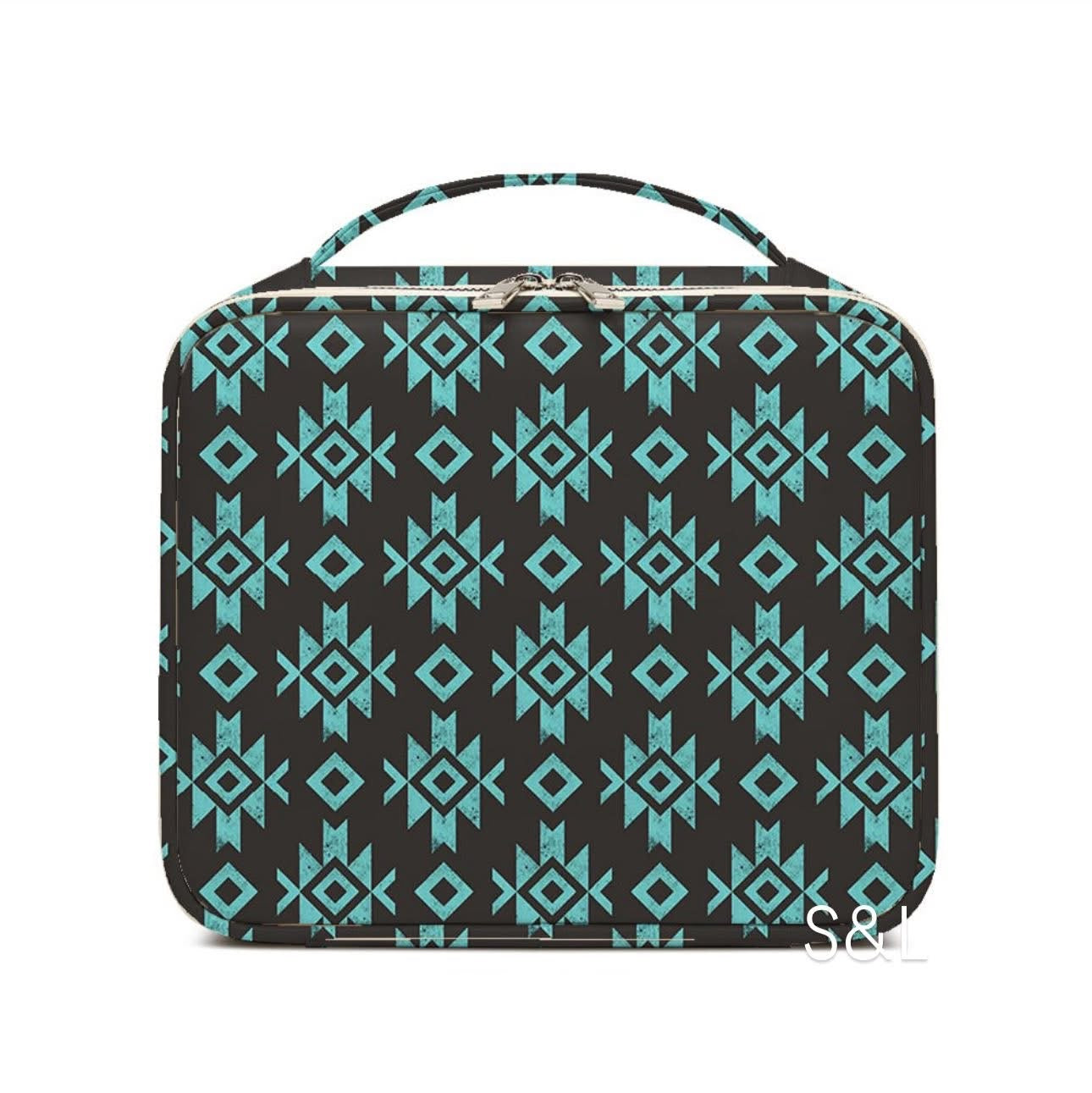 Western Print Makeup Travel Case