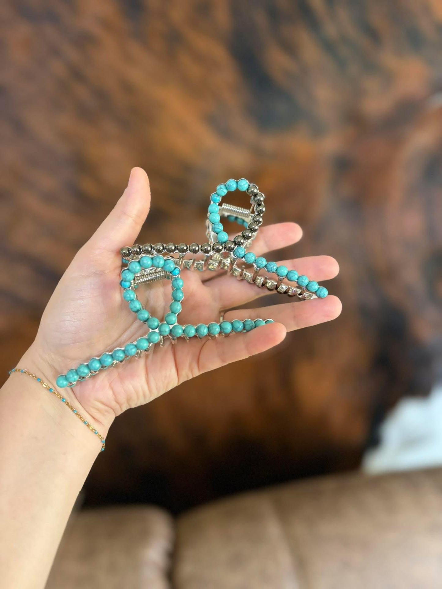 Western Faux Pearl Hair Clips