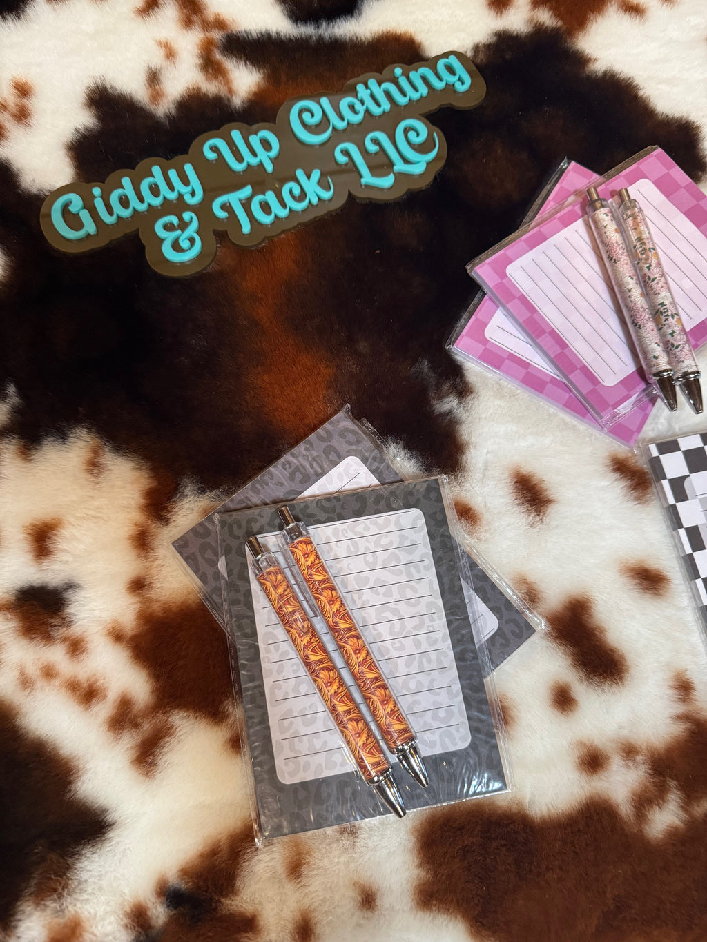 Western-Themed Notepad & Pen Set – Small, Assorted Designs