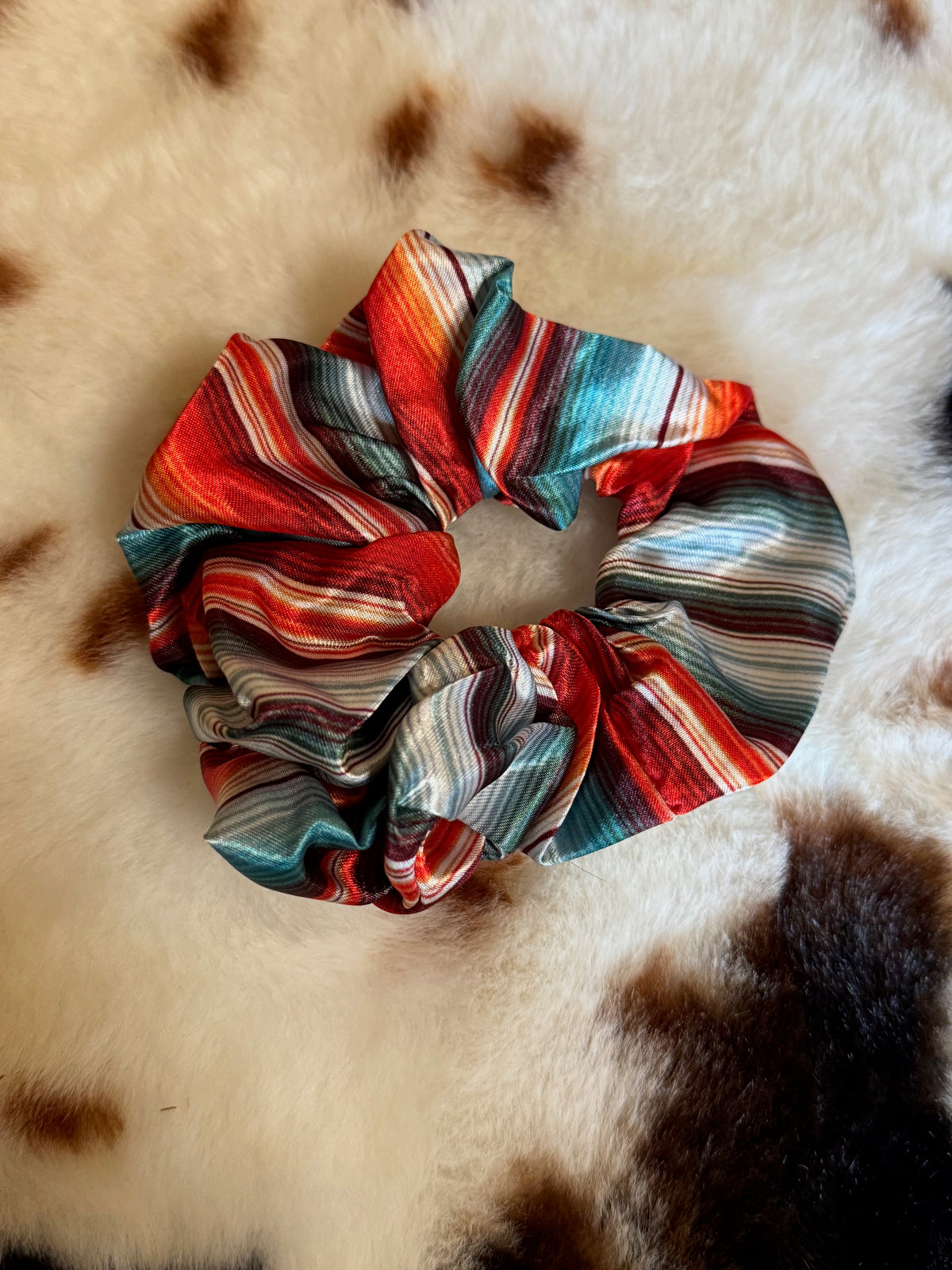 Western Pattern Hair Scrunchies – Assorted Styles