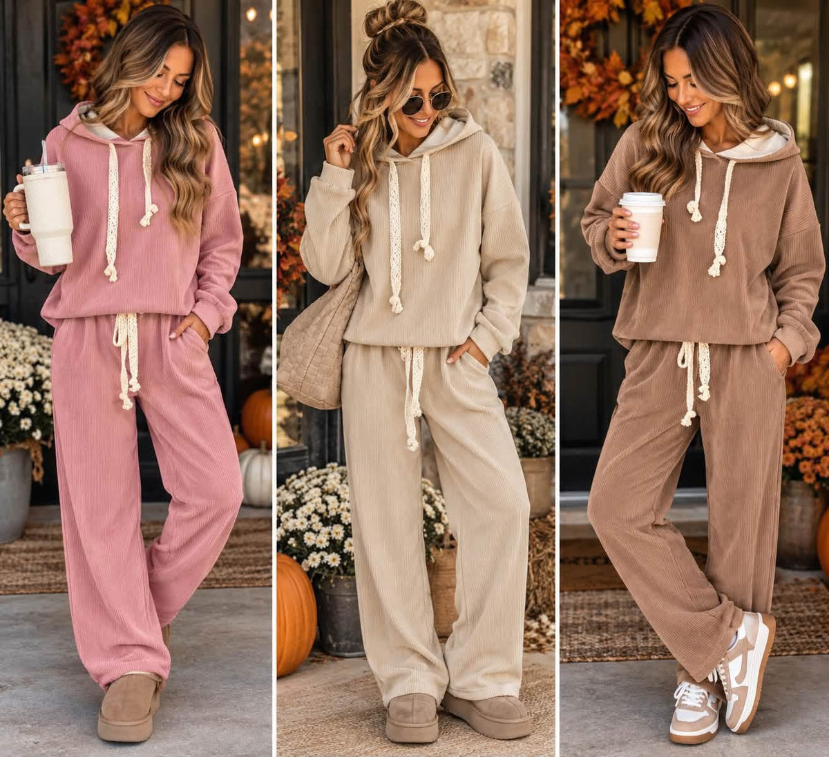 PREORDER | Cozy Corduroy Hoodie & Pants Set