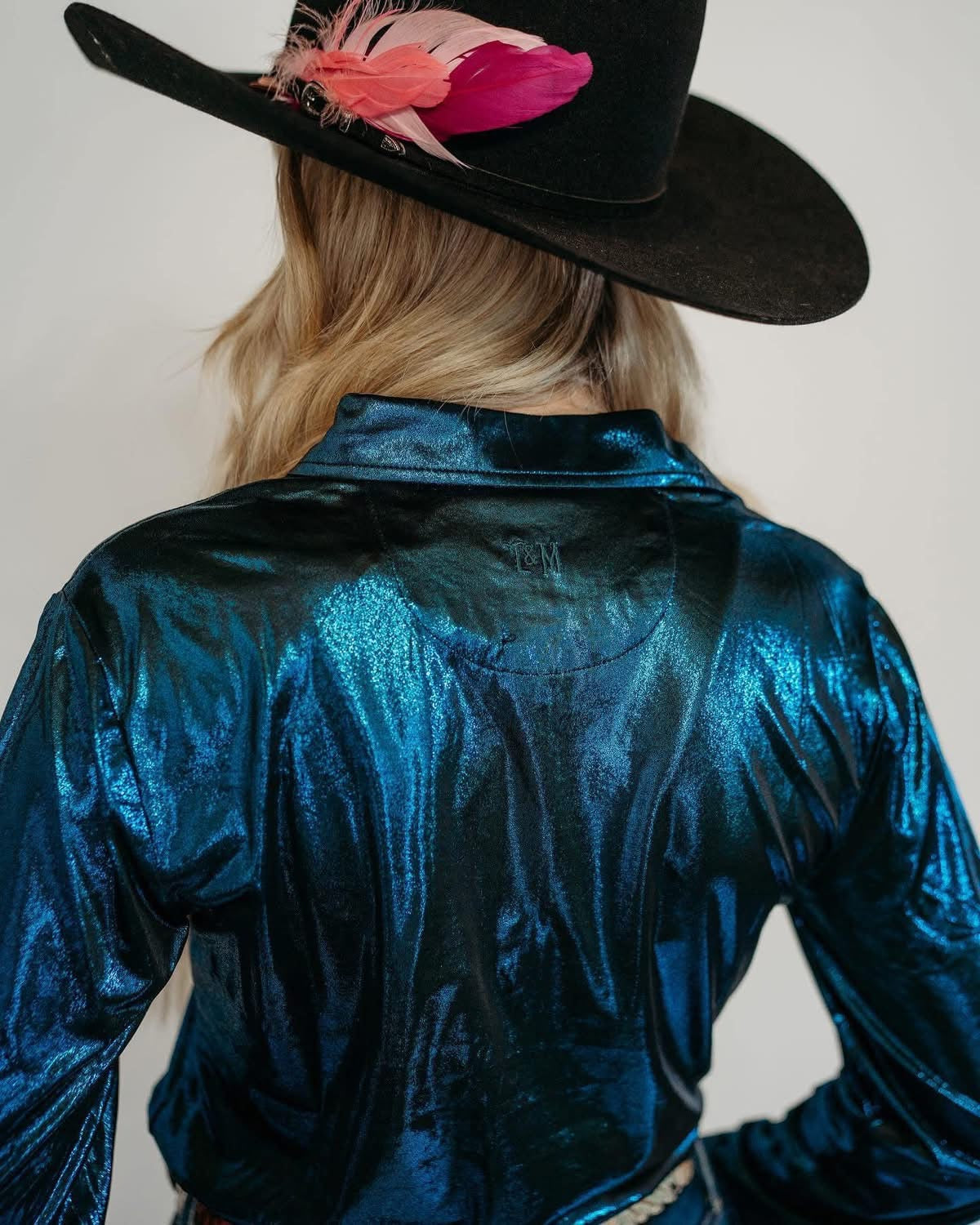 Metallic Pearl Snap Rodeo Shirt