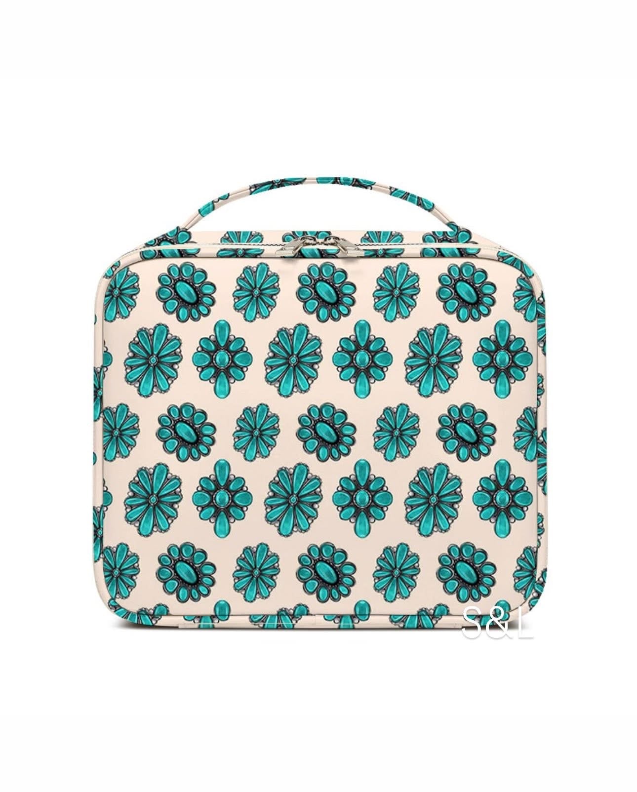 Western Print Makeup Travel Case