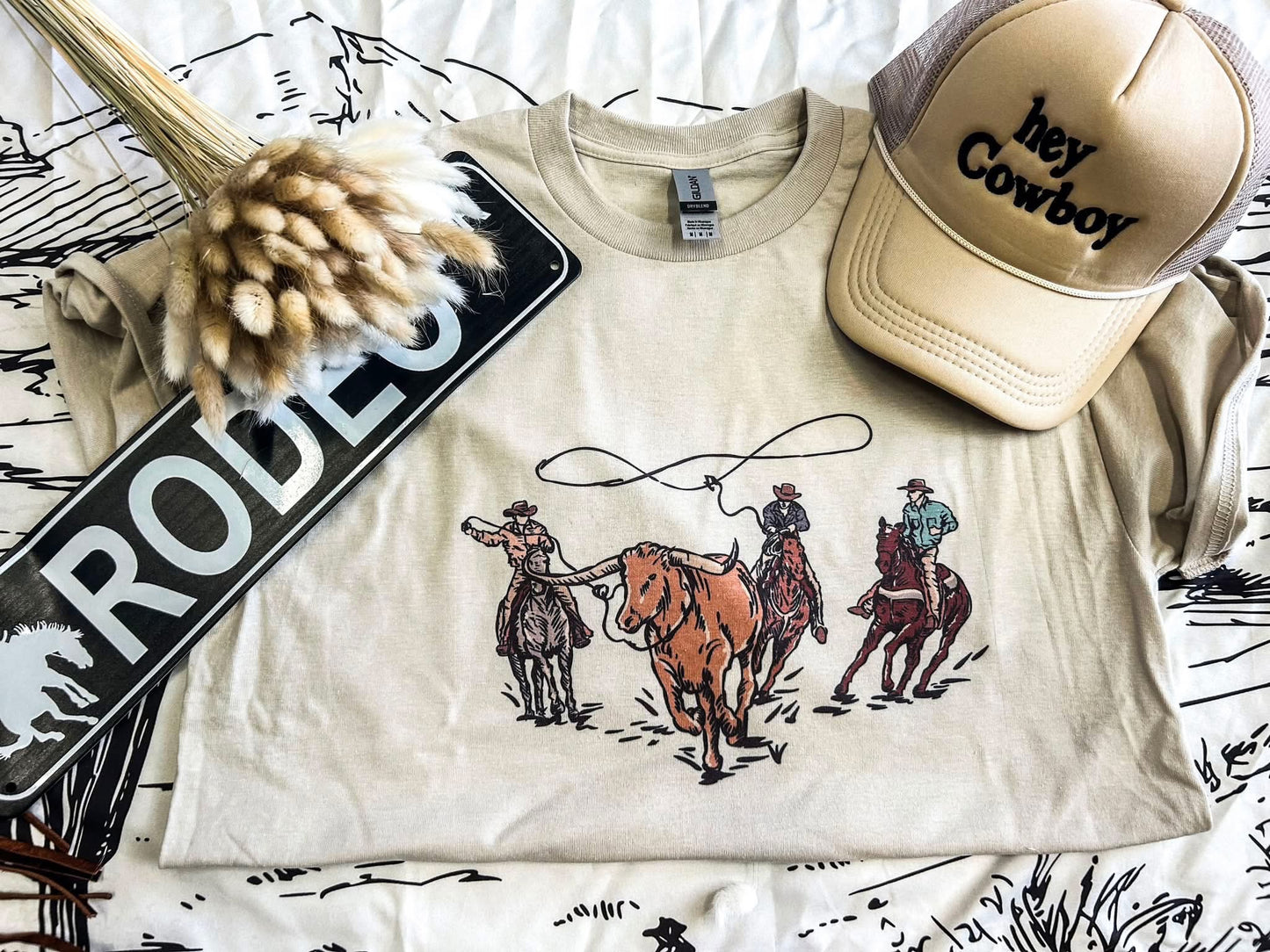 Western Rodeo Cowboy Graphic Tee