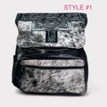 Leather and cowhide backpacks