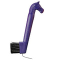 Horse Grooming Hoof Pick Brush – Stiff Nylon Bristles with Tempered Steel Pick