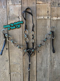 Leather Ring Tack Set – Western Breast Collar & Headstall