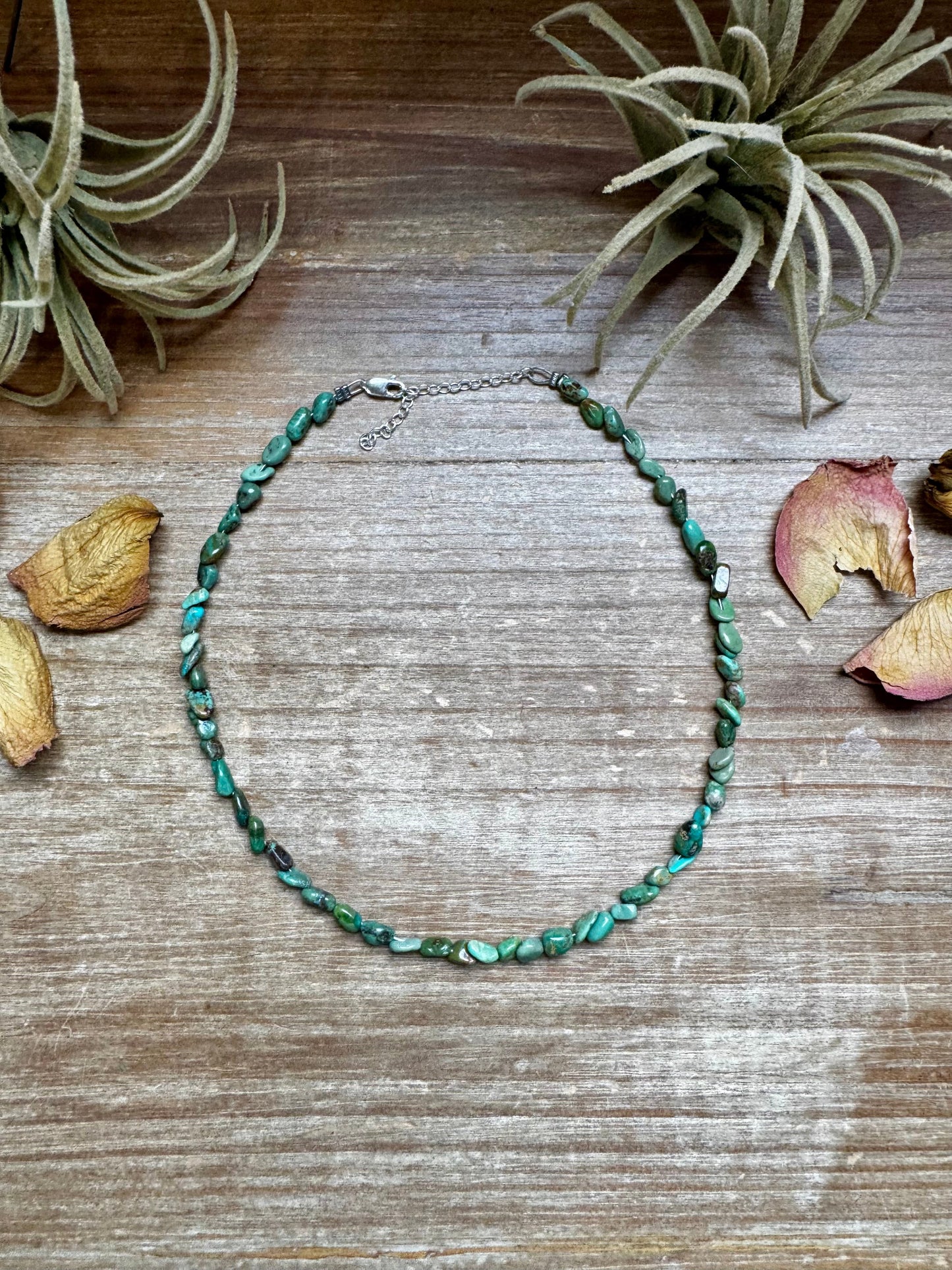 Choker Green Nugget Turquoise Choker