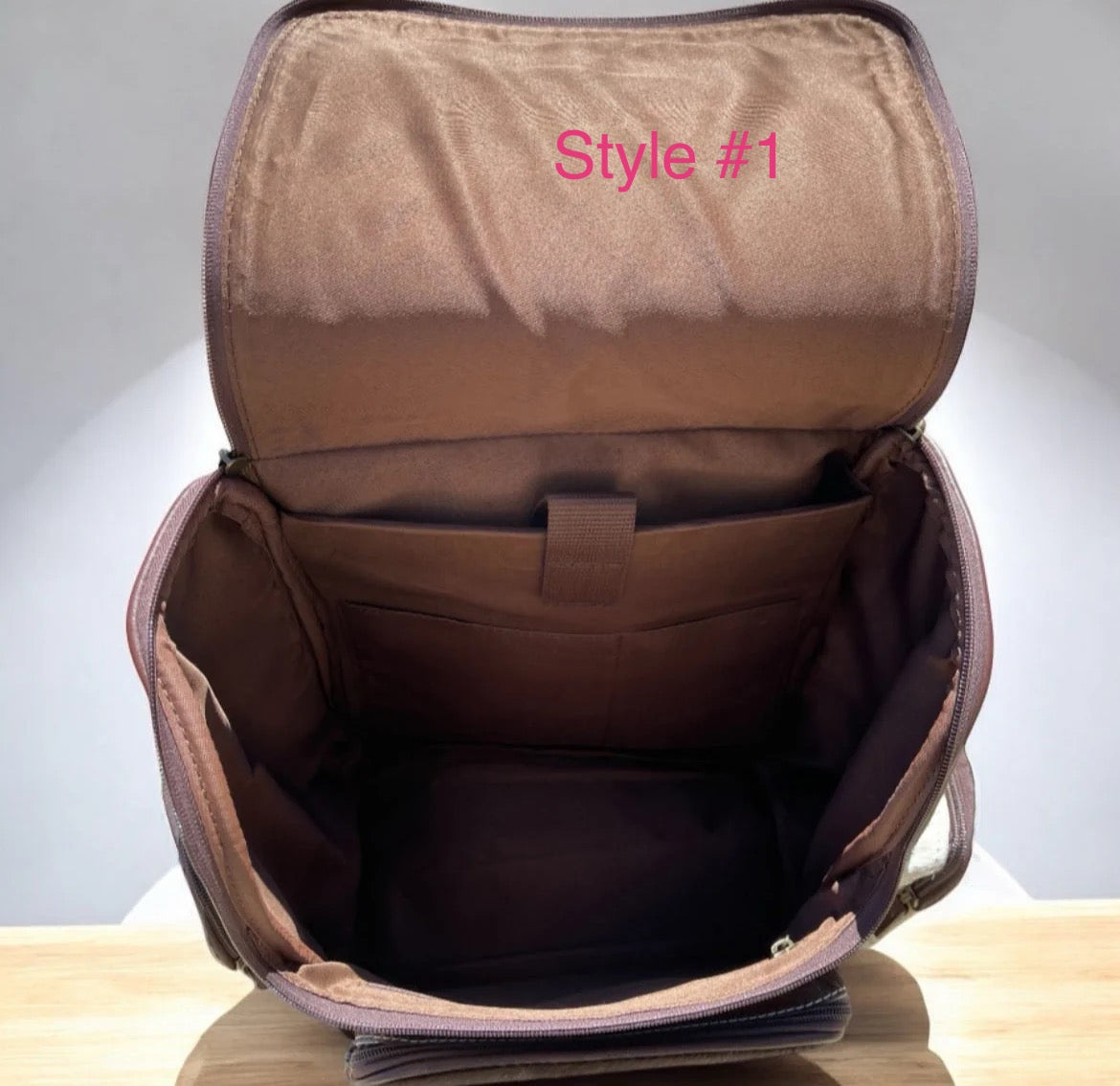 Leather and cowhide backpacks