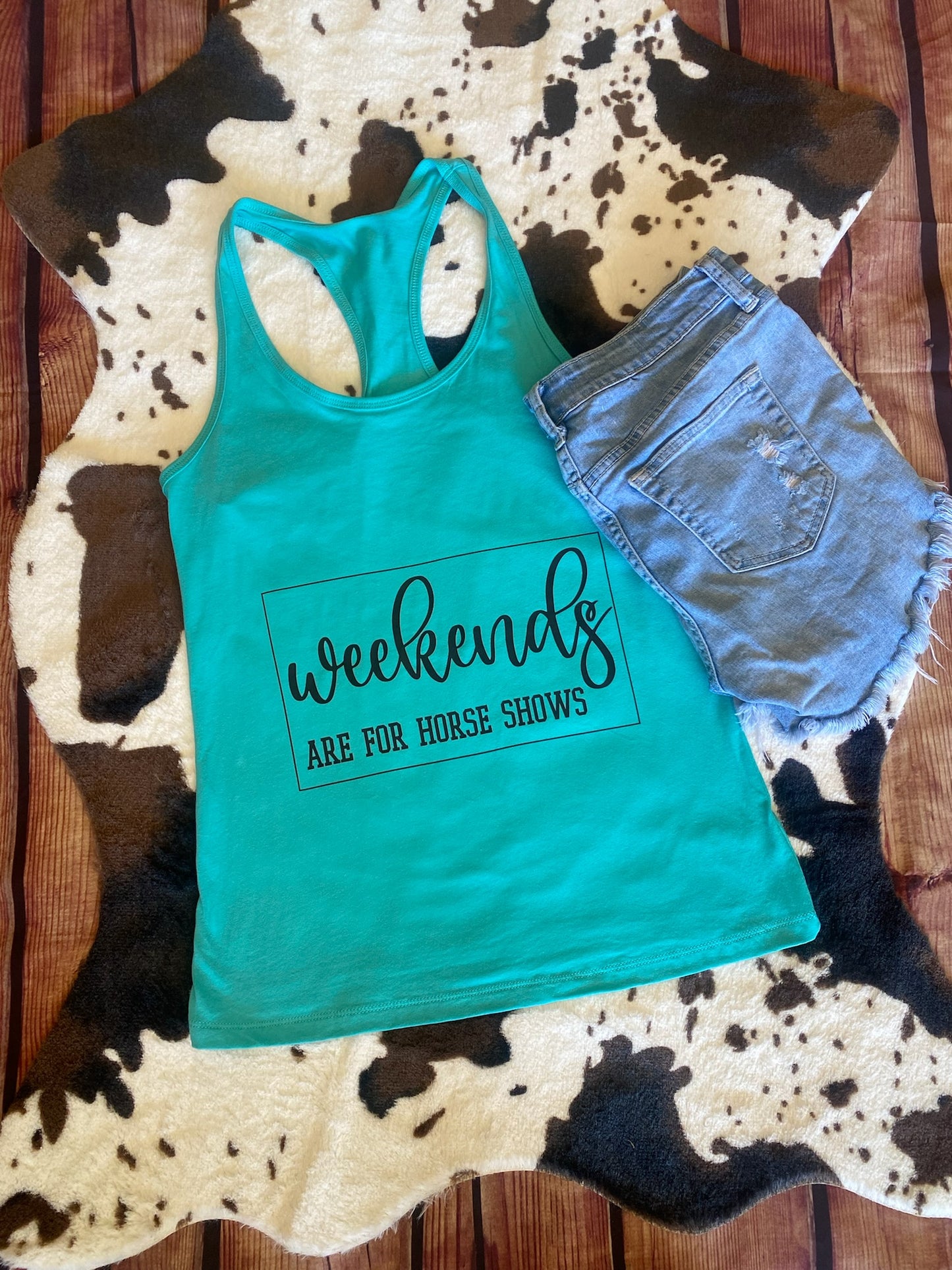 Weekends are For Horse Shows Graphic Tank