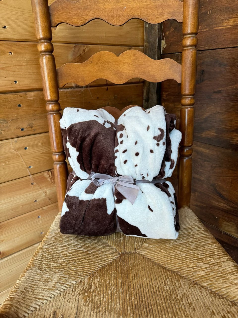 Cow Print Throw Blanket