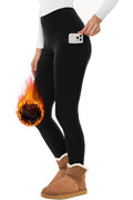 Thermal Faux Fur Lined Legging W/Pockets