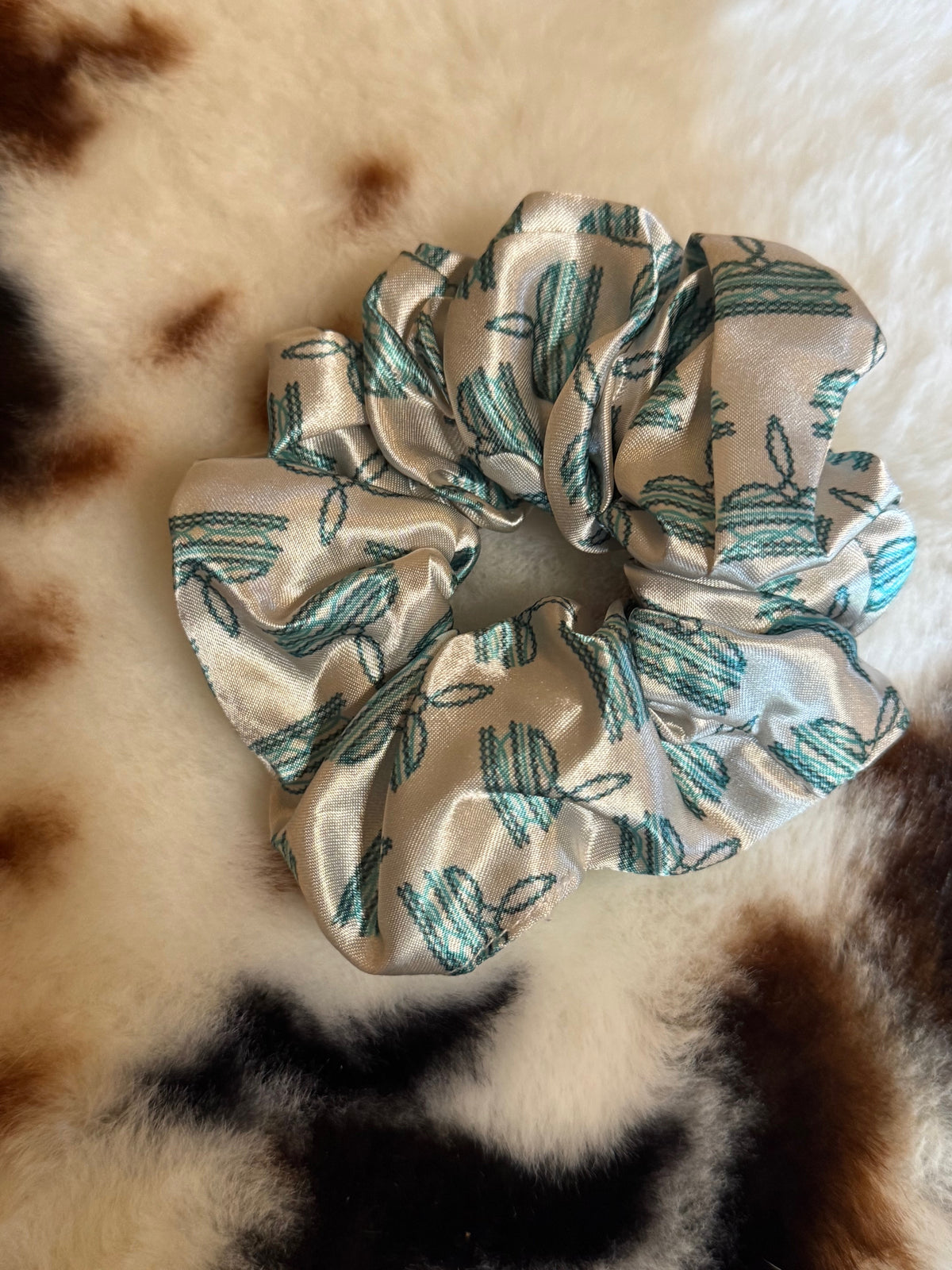 Western Pattern Hair Scrunchies – Assorted Styles