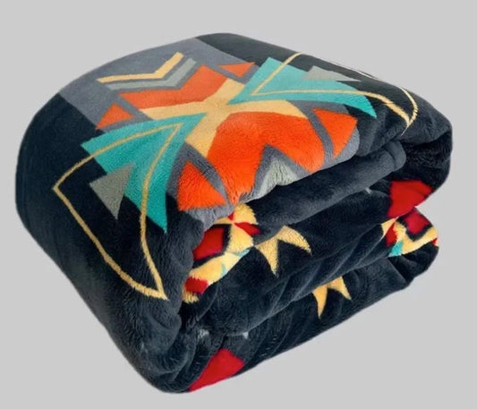 Western Luxe Plush Blanket