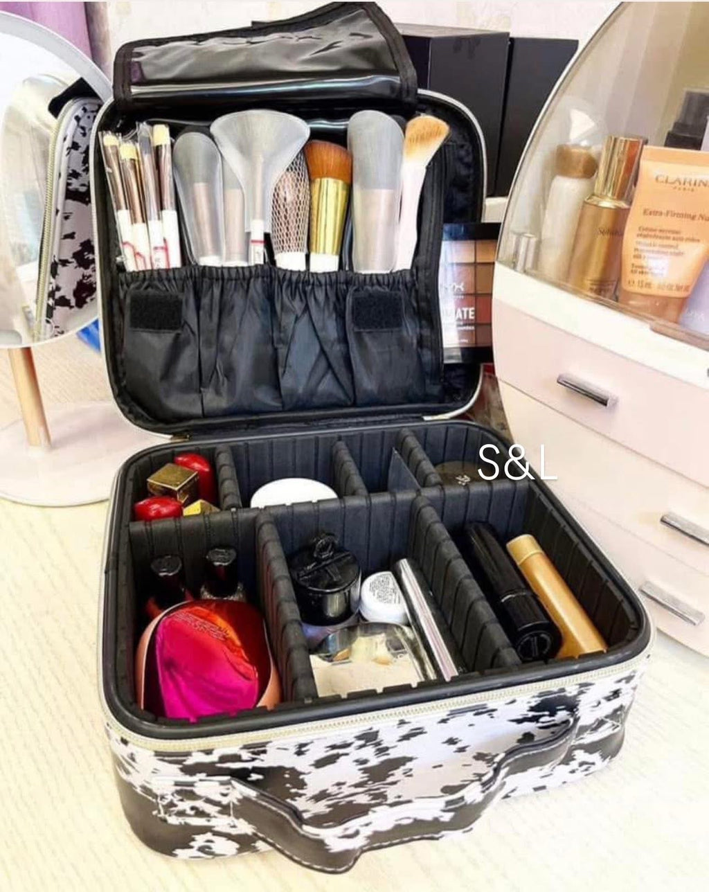 Western Print Makeup Travel Case
