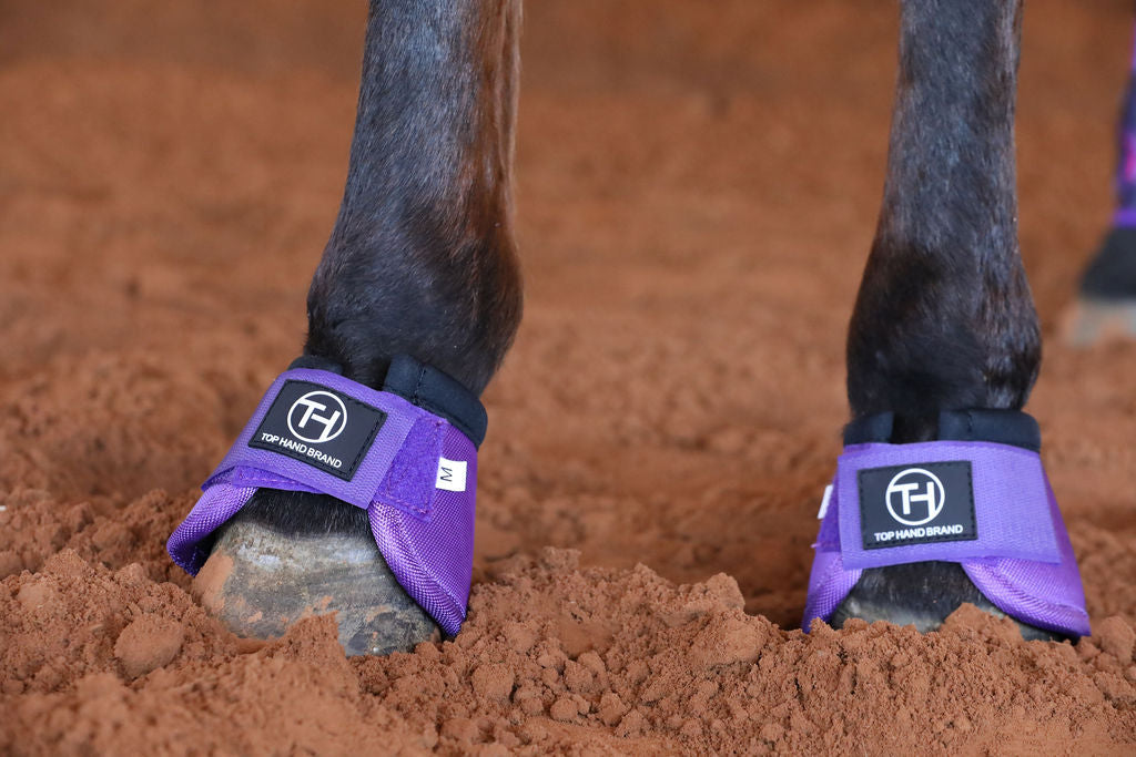 Solid Purple Bell Boots