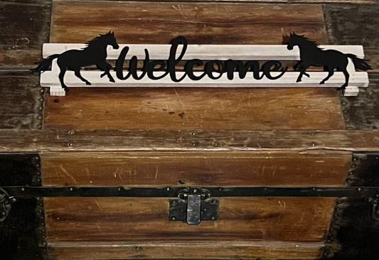 Horse Welcome Sign