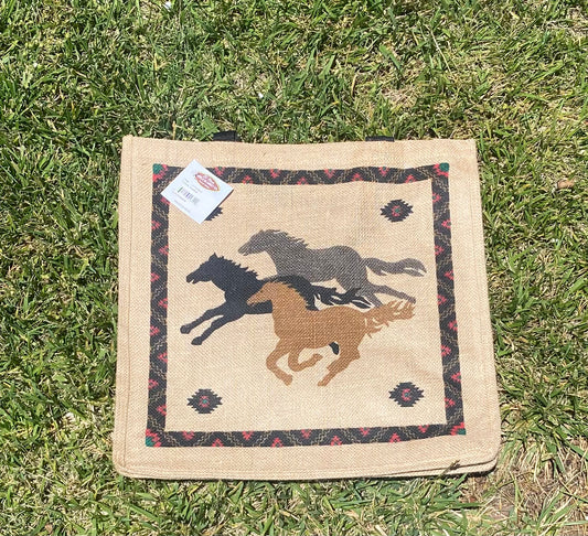 Horse Burlap Bag