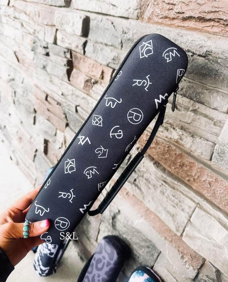 Western Print Travel Case for Flat Iron or Curling Iron
