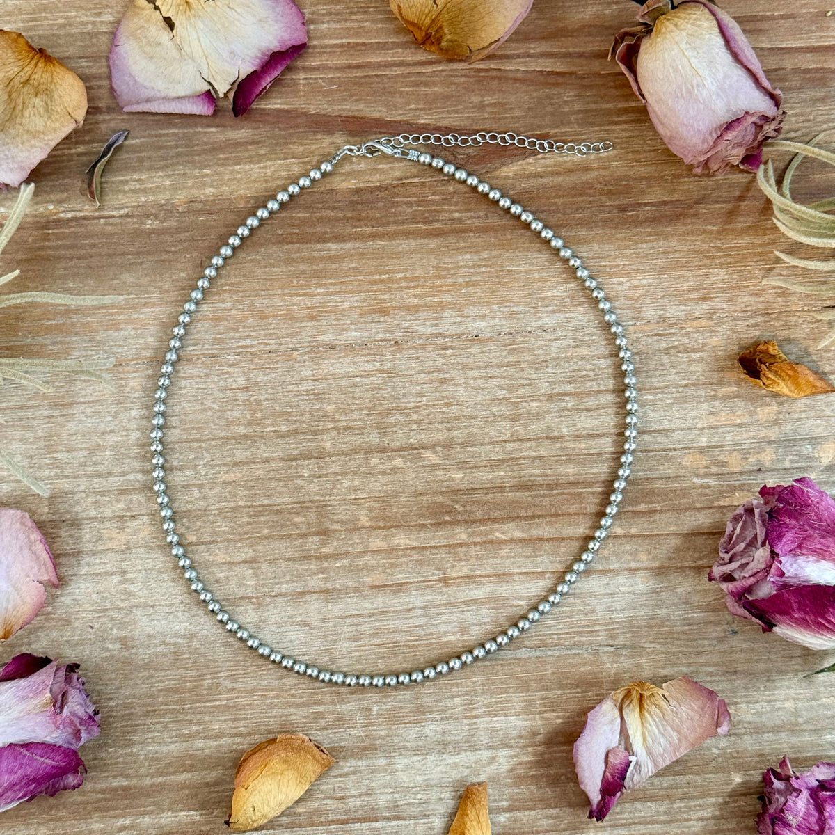 18 inch  4mm silver plated necklace