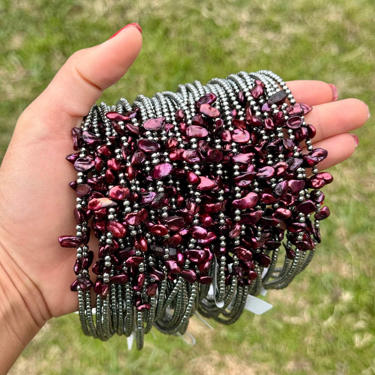 Dyed Freshwater Pearl Choker – 15.5”