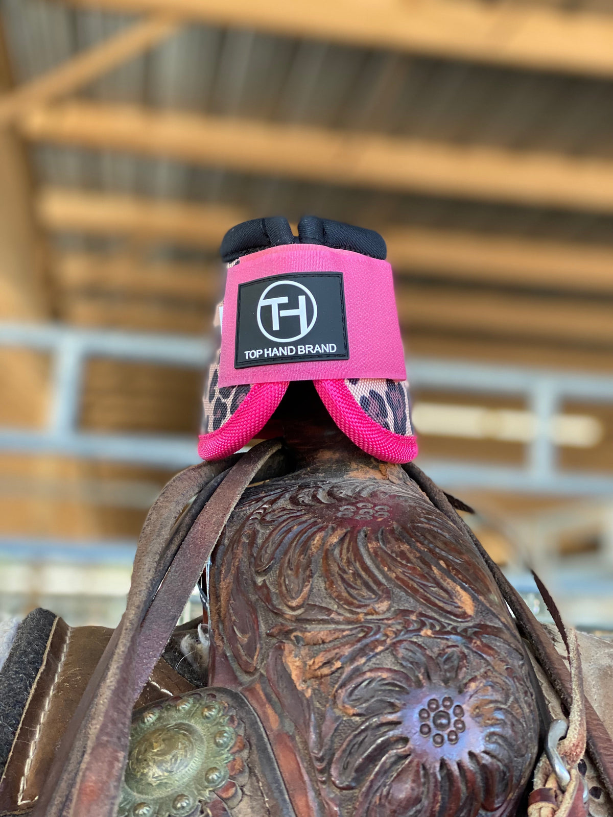 Cheetah Pink bell boots