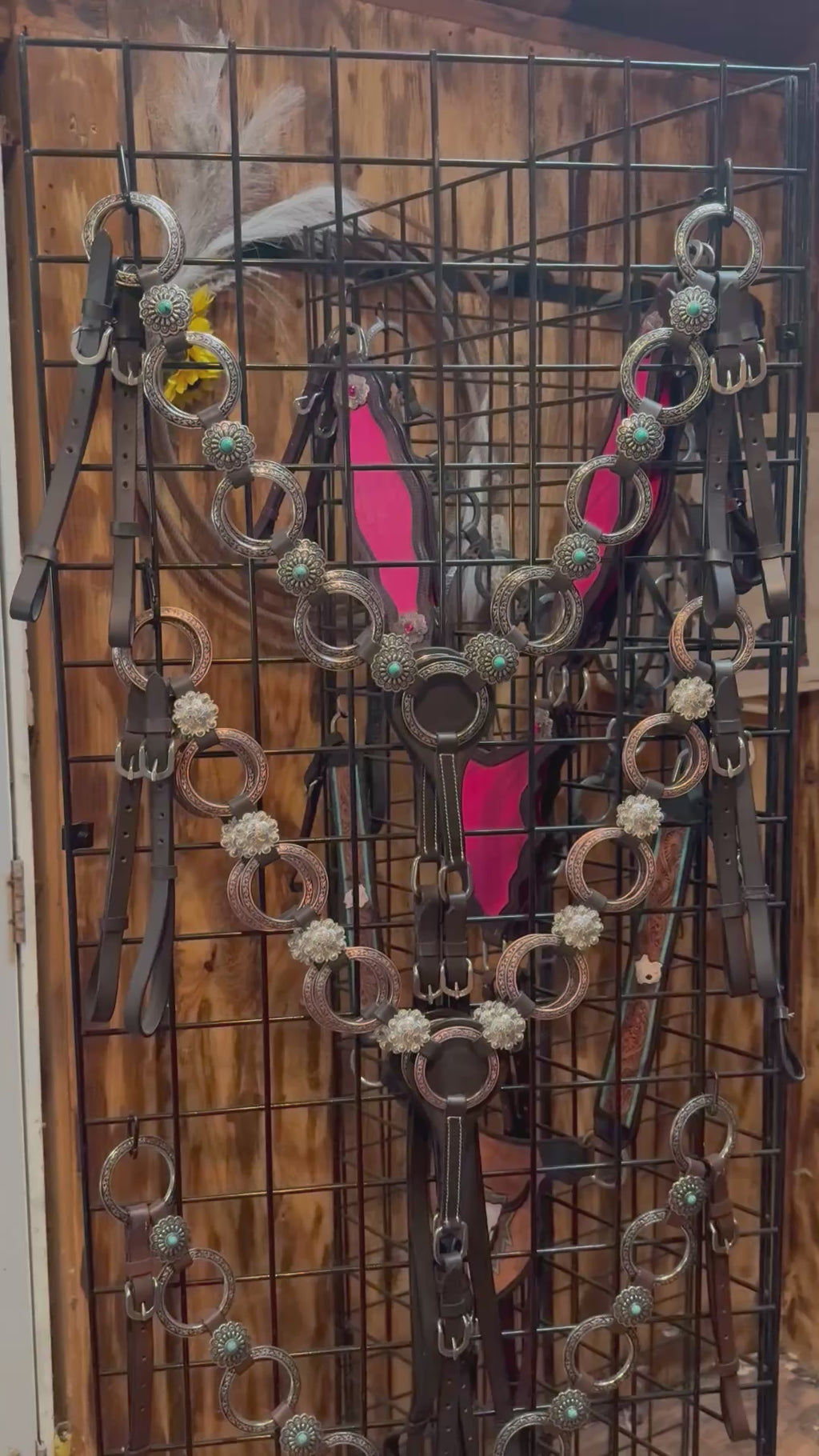Leather Ring Tack Set – Western Breast Collar & Headstall